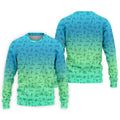 Stick Figure Couple Ombre Fun Men's Golf Polos, Unique Gift For Golfer, Golf Accessories For Men