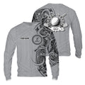 Strike Grey Tribal Tattoo Custom Men's Golf Polo Shirt, Funny Golf Shirt, Dad Golf Gift