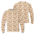 Beige Fun Men's Golf Polos, Cool Golf Polos, Mens Golf Polo Shirts, Golf Gift For Men