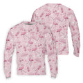 Pink Flamingo Customized Golf Polos, Fun Men's Golf Polos, Hawaiian Golf Shirts, Golfing Apparel