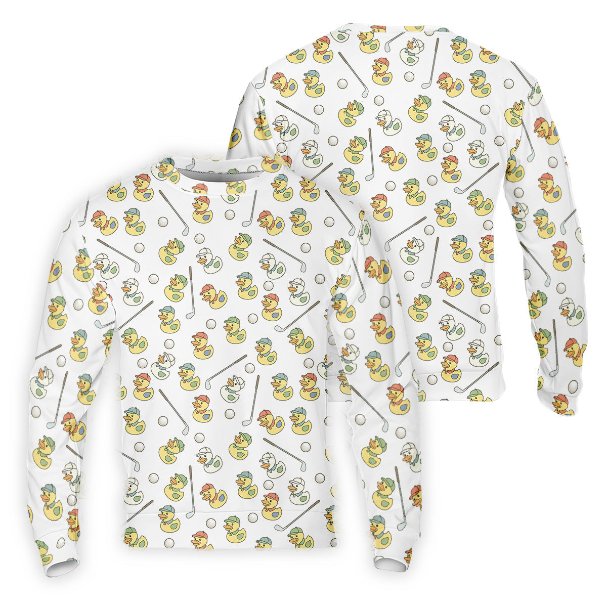 Rubber Duck Mens Funny Golf Shirts, Fun Men's Golf Polos, Hawaiian Golf Shirts, Golfing Apparel