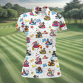 Halloween Summer, Fun Golf Polos, Sleeveless Womens Golf Shirts, Ladies Golf Shirts