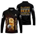 Golfing Without Drinking Beer Men's Golf Polo Shirt, Golf Beer Shirt, Fun Golf Polo Shirt, Golf Gift For Him