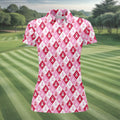 Pink Women Golf Shirt, Breast Cancer Golf Shirt, Breast Cancer Awareness Shirts, Ladies Golf Shirt