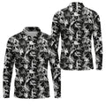 Black And White Funny Couple Mens Golf Polo Shirts, Cool Golf Gift, Golfing Apparel