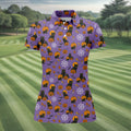 Halloween Cat Pumpkin Purple Golf Shirt, Sleeveless Polo Shirt, Ladies Golf Shirts, Golf Hoodie