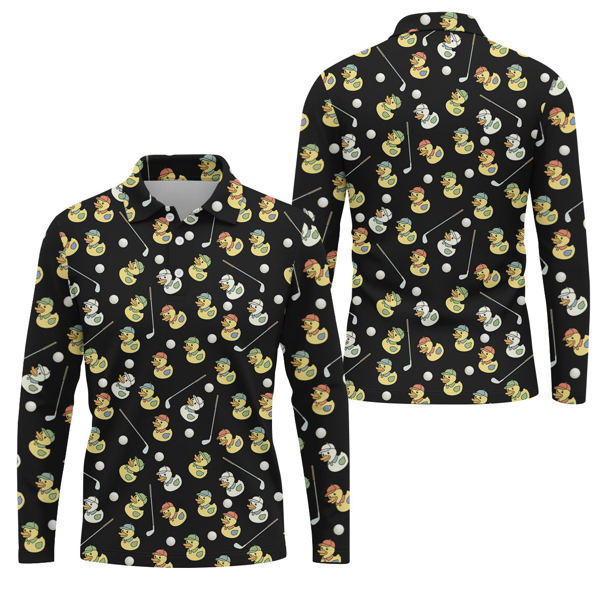Rubber Duck Golf Polo Shirt, Golf Tops For Men, Hawaiian Golf Shirts, Golfing Apparel