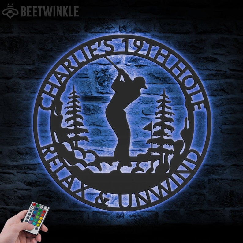 Custom Golf Swing Metal Sign, Golf Gift For Men, Gift For Golf Lovers, Golf Decor