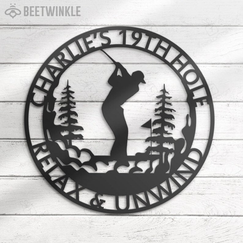 Custom Golf Swing Metal Sign, Golf Gift For Men, Gift For Golf Lovers, Golf Decor
