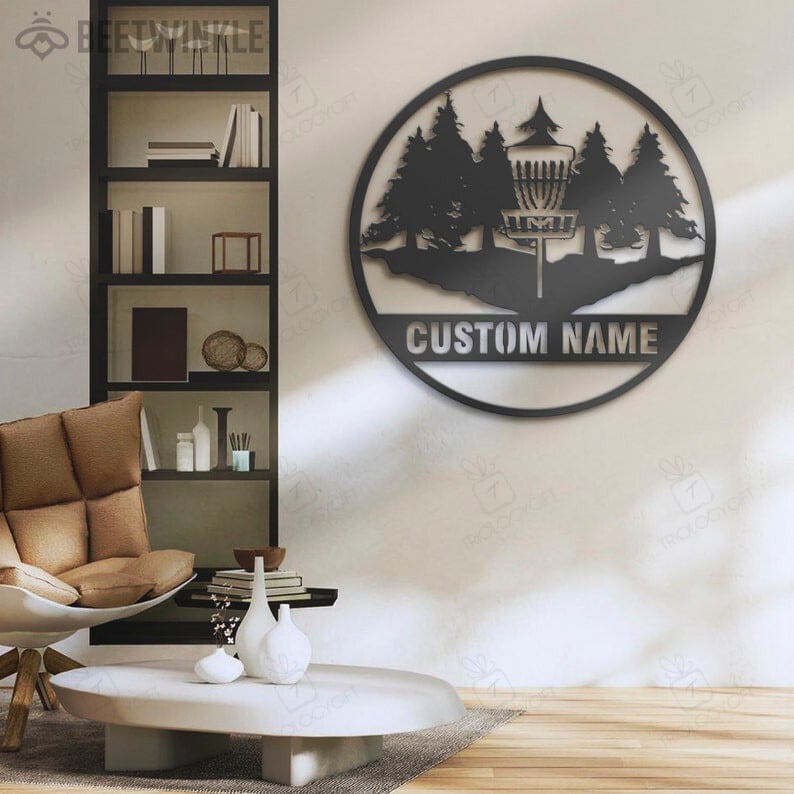 Custom Disc Golf Metal Sign, Golf Gift For Men, Gift For Golf Lovers, Golf Decor