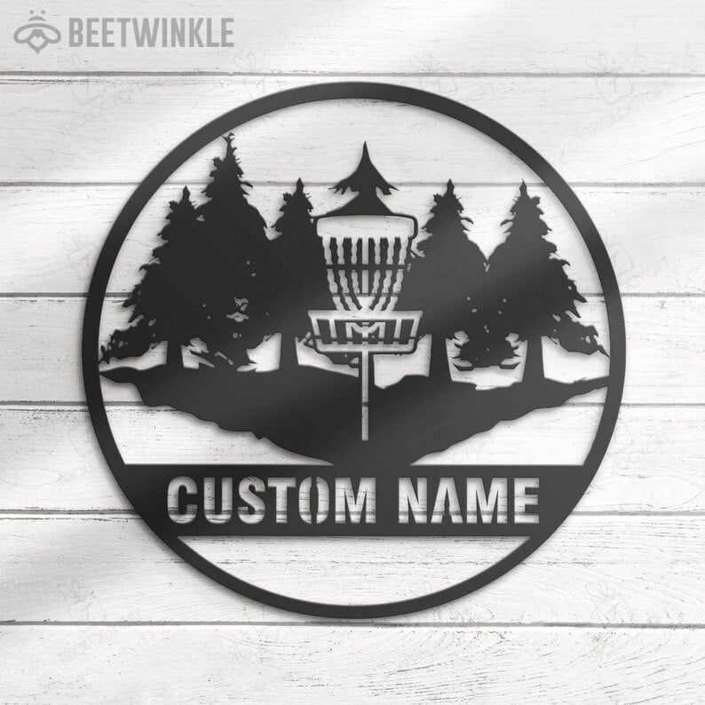 Custom Disc Golf Metal Sign, Golf Gift For Men, Gift For Golf Lovers, Golf Decor