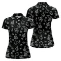 Goose Halloween, Doodle Pattern, Black Golf Polo, Sleeveless Womens Golf Shirts, Ladies Golf Shirts