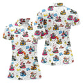Halloween Summer, Fun Golf Polos, Sleeveless Womens Golf Shirts, Ladies Golf Shirts