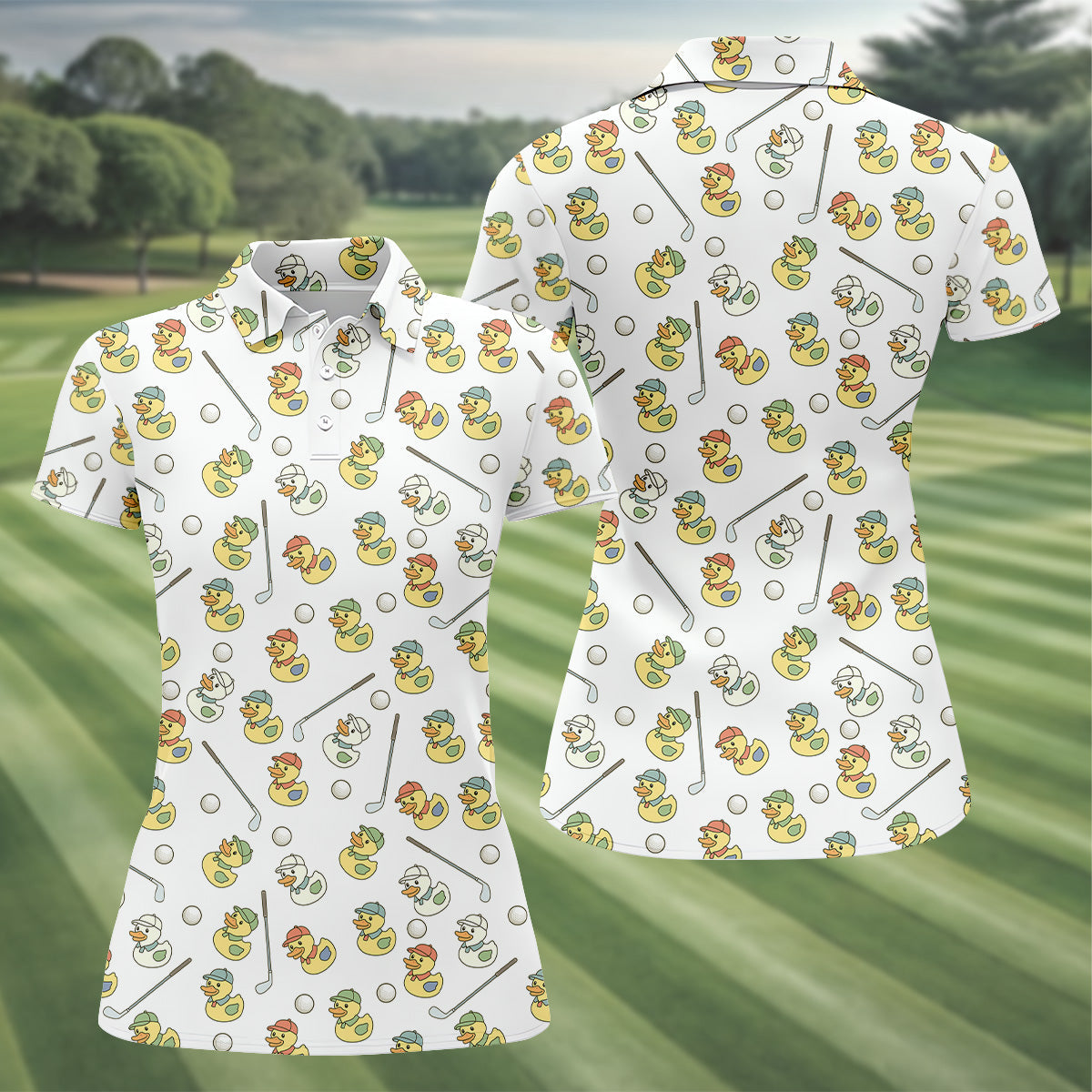 Rubber Duck Women Golf Top, Ladies Sleeveless Tops, Ladies Golf Shirts, Golfing Apparel