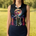 Not All Who Wander Are Lost Bigfoot Women's Golf Polo Shirt, Funny Golf Shirt, Ladies Golf Shirt