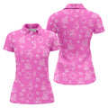 Goose Halloween, Doodle Pattern, Pink Golf Shirt, Sleeveless Womens Golf Shirts, Women Golf Top, Ladies Golf Shirts
