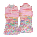 Ombre Colorful Breast Cancer Golf Shirt, Couple Golf Shirt, Matching Golf Shirt, His And Hers Golf Shirts