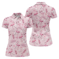 Pink Flamingo Customized Golf Polos, Ladies Sleeveless Tops, Ladies Golf Shirts, Golfing Apparel