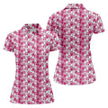 Funny Womens Golf Shirt, Breast Cancer Awareness Shirt, Pink Golf Shirt, Ladies Golf Shirt