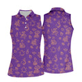 Goose Halloween, Doodle Pattern, Purple Golf Shirt, Sleeveless Womens Golf Shirts, Women Golf Top, Ladies Golf Shirts