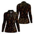 Goose Halloween, Doodle Pattern, Black Orange Golf Polo, Sleeveless Womens Golf Shirts, Ladies Golf Shirts