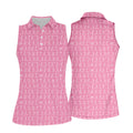 Funny Stick Figure Womens Golf Shirt, Pink Golf Shirt, Ladies Golf Shirt, Funny Golf Shirt Women