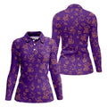 Goose Halloween, Doodle Pattern, Purple Golf Shirt, Sleeveless Womens Golf Shirts, Women Golf Top, Ladies Golf Shirts