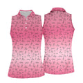 Funny Stickman Ladies Pink Golf Shirt, Unique Gift For Golfer, Ladies Golf Polos, Golfing Apparel