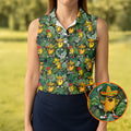 Funny Taco Golf Pose Tropical Golf Shirt, Fun Women's Golf Shirts, Ladies Golf Shirts, Golfing Apparel