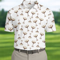 Expresso Martini Doodle Seamless Pattern Hawaiian Golf Shirt, Polo Shirts For Men