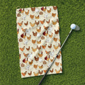 Chicken Family Funny Golf Towel, Men Golf Towel, Golf Rag, Unique Gifts For Men, Golf Gift For Dad