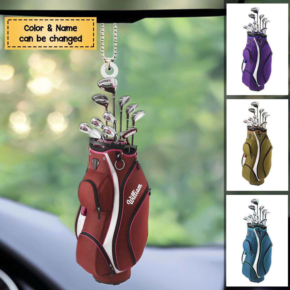 Golf Bag Keychain, Custom Key Chain, Golf Accessories, Gift For Golf Lover