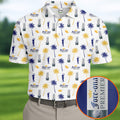 Fore-ona Premier Find Your Fairway Golfer Drinking Men's Funny Golf Shirts, Golf Shirts For Men