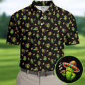 Mexican Mustach Funny Cactus Cinco De Mayo Celebration Fiesta Themed Golf Shirts For Men