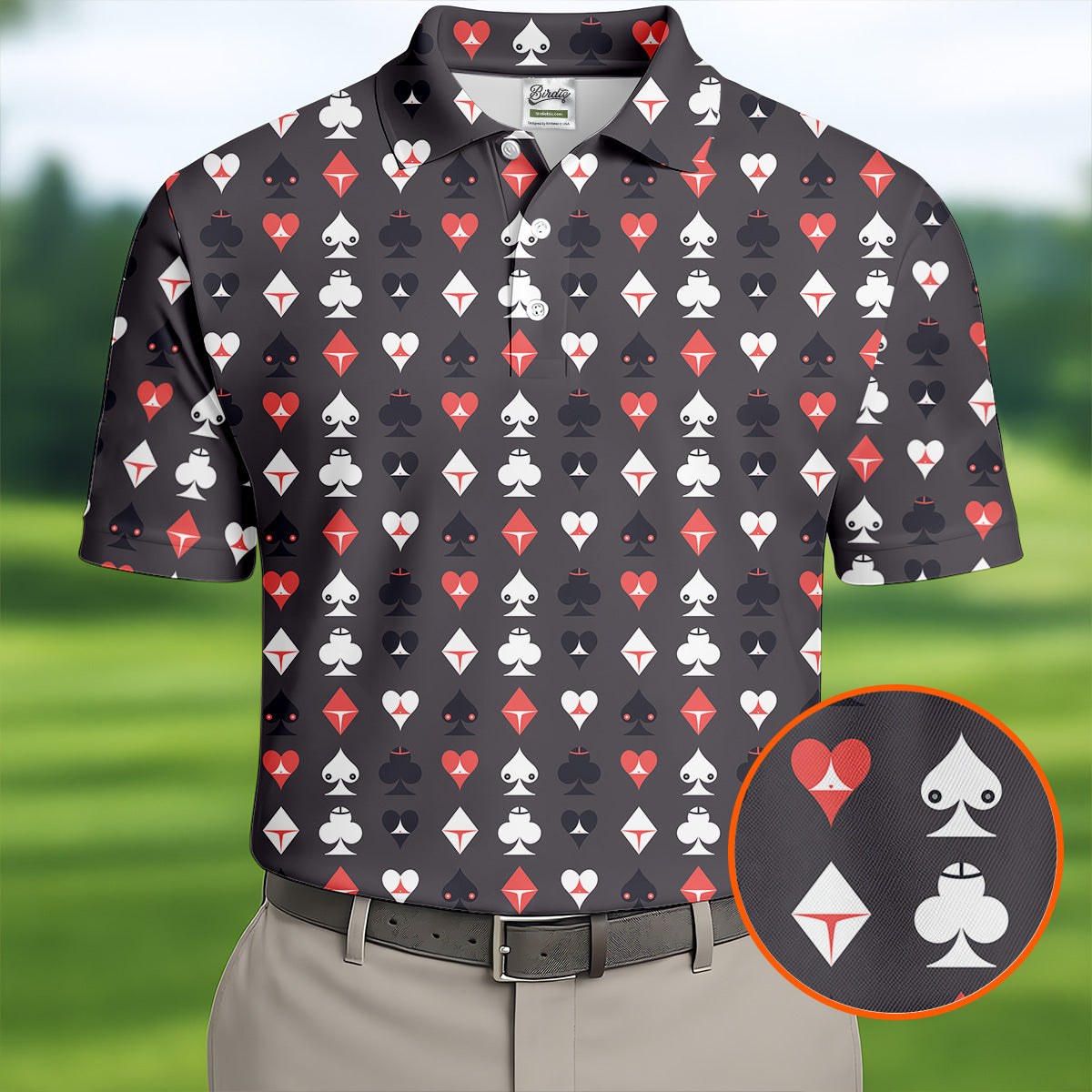 Casino Royale Dirty Funny Golf Tops For Men, Fun Golf Shirts For Men, Valentines Golf Gift, Polo Shirts For Men