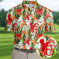 Tropical Cephalopods Among Seaweed  Hawaiian Golf Polo, Golf Tops For Men, Golfing Apparel