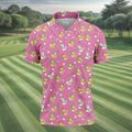 Rubber Duck Golf Polo Shirt, Fun Men's Golf Polos, Hawaiian Golf Shirts, Golfing Apparel