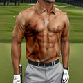 Scary Muscle Body Halloween Golf Shirt, Golf Polo Shirts For Men, Printed Golf Shirts