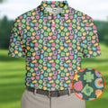 St Patrick's Day Lucky Charms Green Golf Shirt, Cute Golf Outfit, Polo Shirts For Men, Golf Shirts For Men