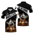 Hole In One Custom 3D Men's Golf Polo Shirt, Golfing Apparel, Mens Golf Gift