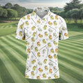 Rubber Duck Mens Funny Golf Shirts, Fun Men's Golf Polos, Hawaiian Golf Shirts, Golfing Apparel