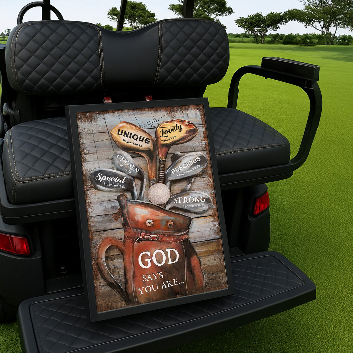 God Says You Are Canvas Wall Art, Golf Decor, Gift For Golfers