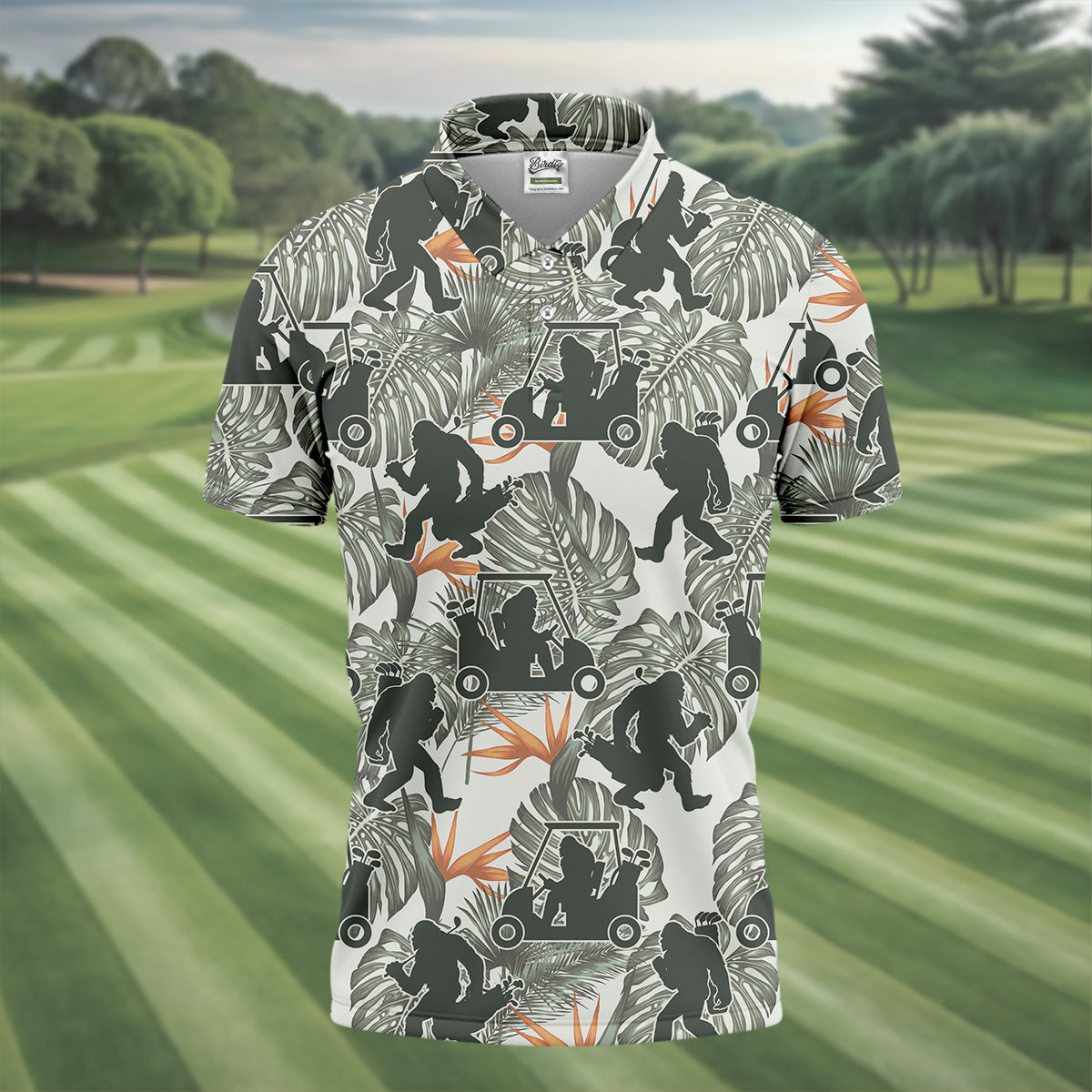 Gorilla Shirt, Hawaiian Golf Shirts, Fun Golf Shirts For Men, Matching Golf Shirts, Golf Shirts For Men