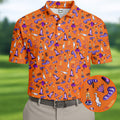 Funny Dirty Orange And Purple Halloween Golf Shirt, Fun Golf Shirts For Men, Cool Golf Gift