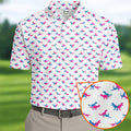 Funny Dinosaur Naughty Position Golf Tops For Men, Valentines Golf Gift, Golf Gift For Men