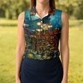 Pirate Life Tiki Pattern Hawaiian Golf Shirt, Women's Golf Tops, Ladies Golf Shirts