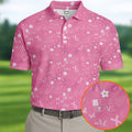 Save Second Base Fight Breast Cancer Polo Shirt, Polo Shirts For Men, Printed Golf Shirts