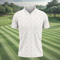 Funny Men's Golf Polo Shirt, White Polo Shirt Mens, Christmas Golf Gift, Golfing Apparel