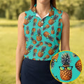 Cool Pineapple Tropical Theme Hawaiian Golf Shirt, Golf Shirt For Women, Golfing Apparel