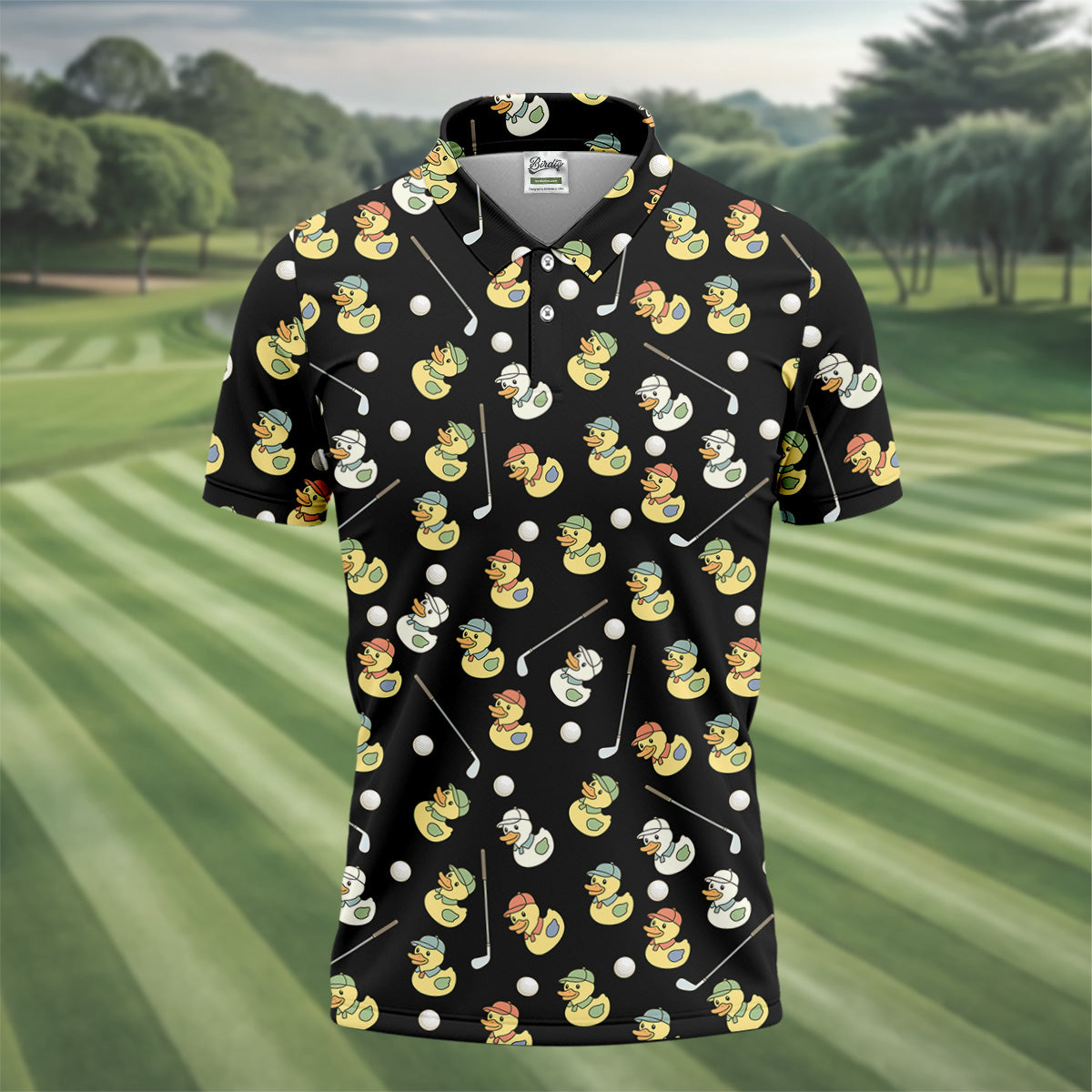 Rubber Duck Golf Polo Shirt, Golf Tops For Men, Hawaiian Golf Shirts, Golfing Apparel